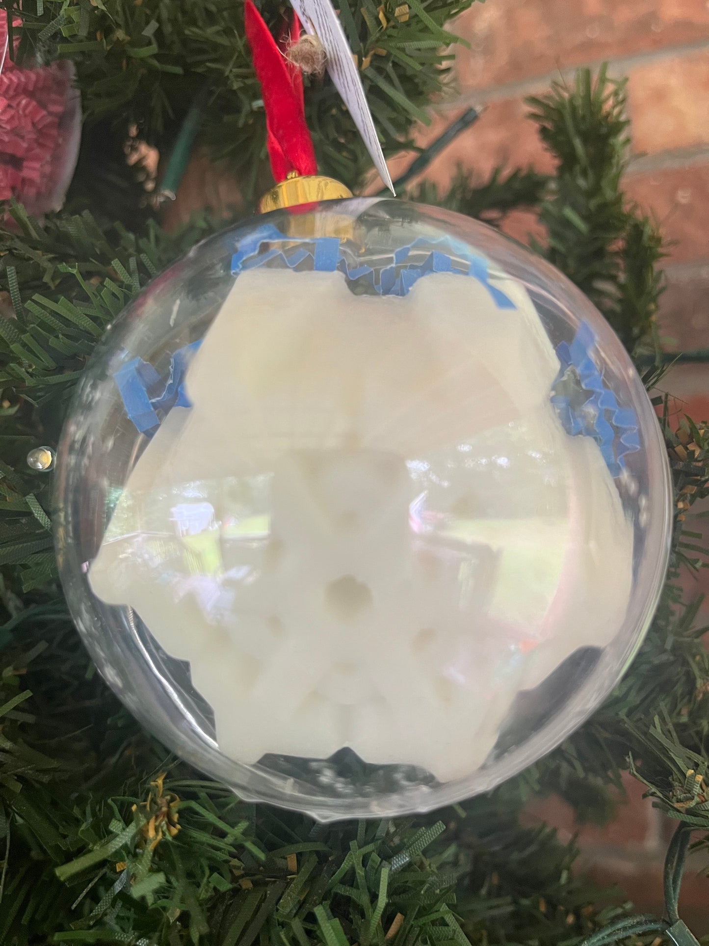 Sparkling Snow Soap Christmas Ornament